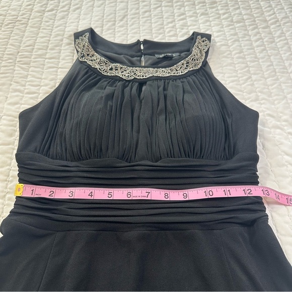 Chaya Elegant Beaded NeckLine Black Maxi Dress with Sise Zipper - Picture 10 of 16